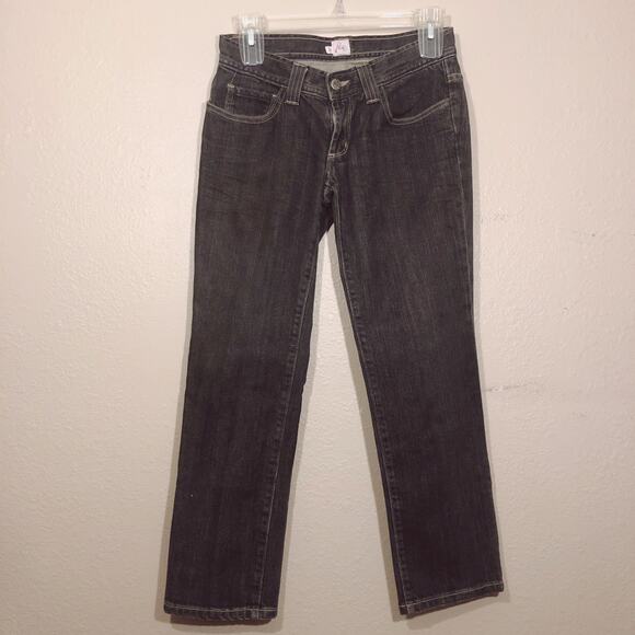 Joie Dark Wash Low Rise Cropped Jeans - Picture 2 of 12